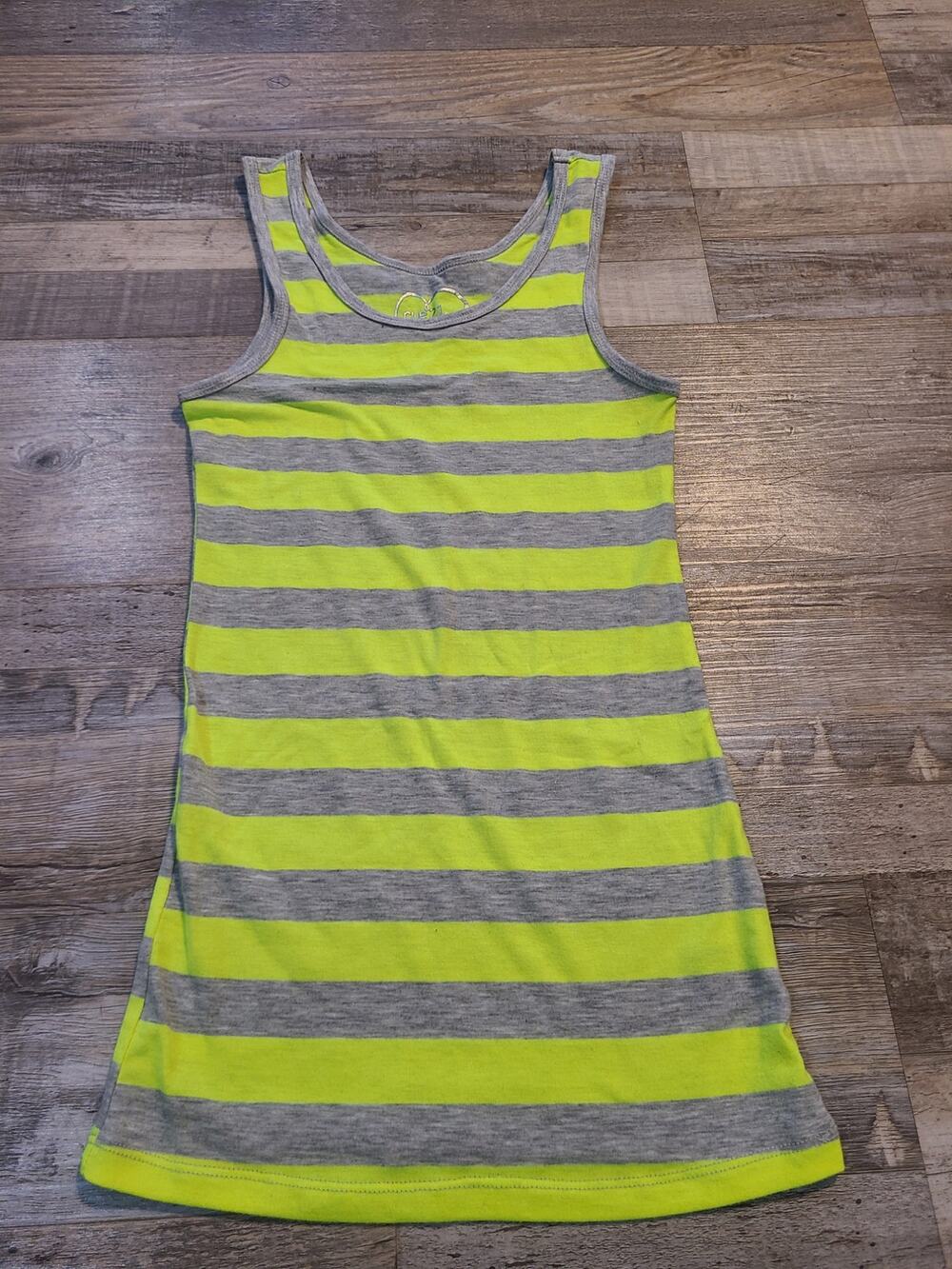 Rue21 small women's neon yellow and gray tank top